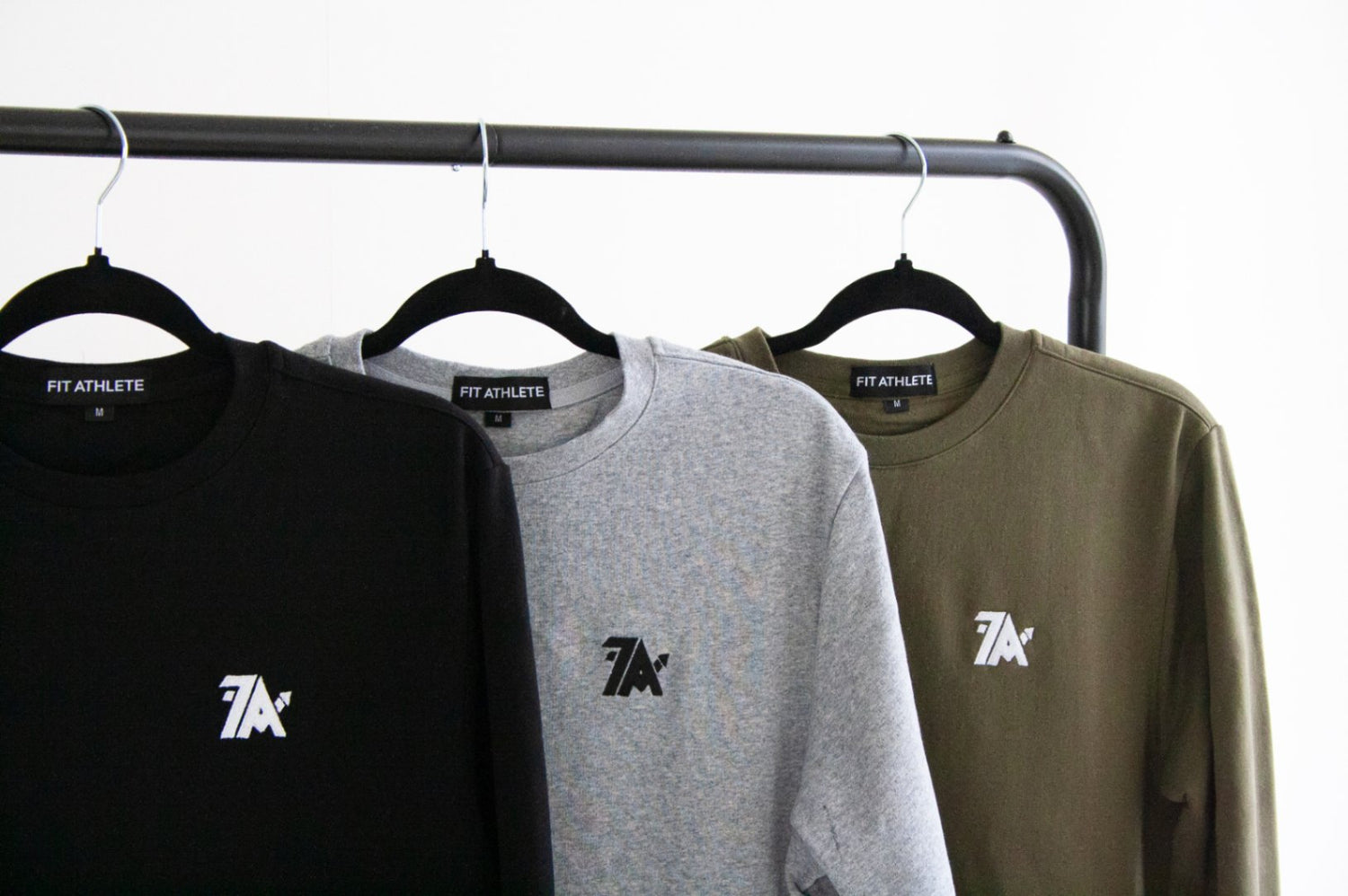 Performance Sweater Zwart, Lichtgrijs en Olijfgroen
