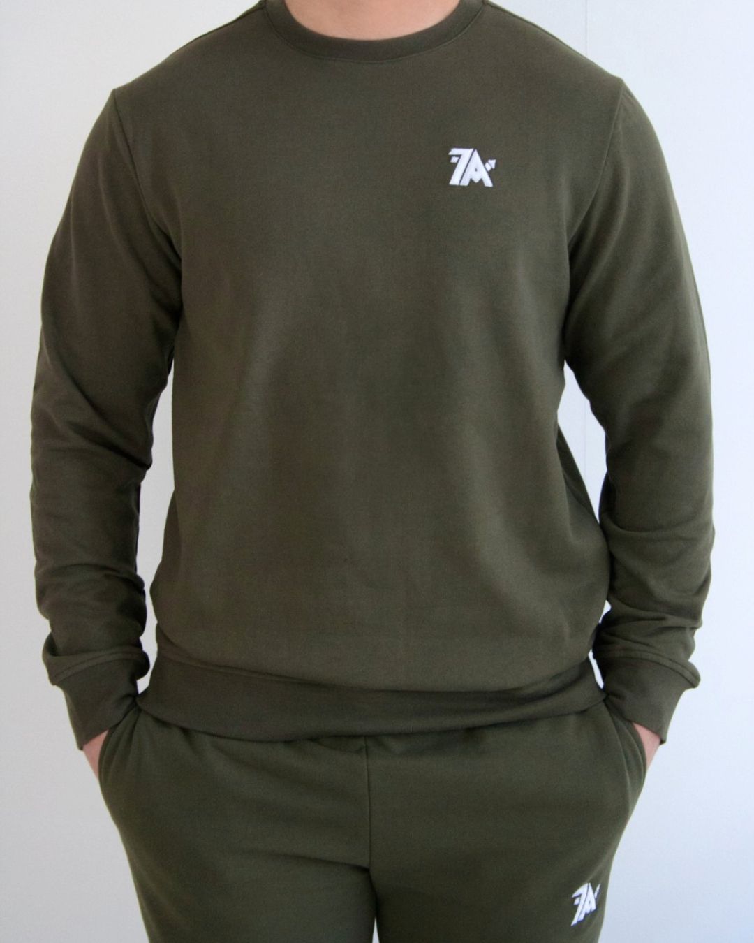 Performance Sweater Olijfgroen
